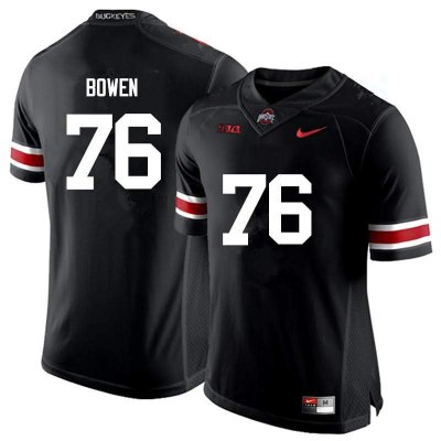 Men's Ohio State Buckeyes #76 Branden Bowen Black Nike NCAA College Football Jersey Lightweight POY5244XH